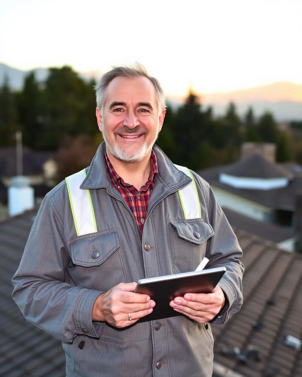 Dan Grant on a roof — portrait, 4:5
