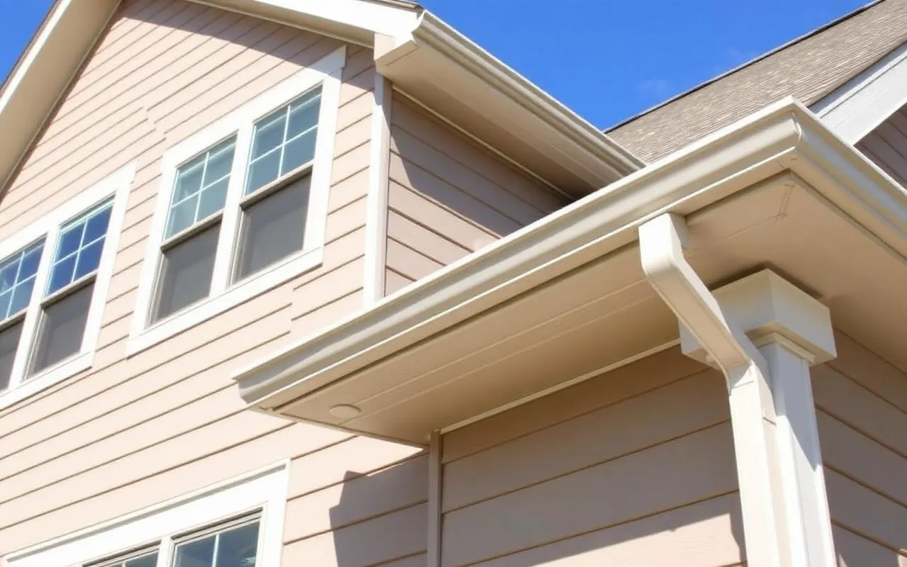 New siding and gutters on a Colorado house